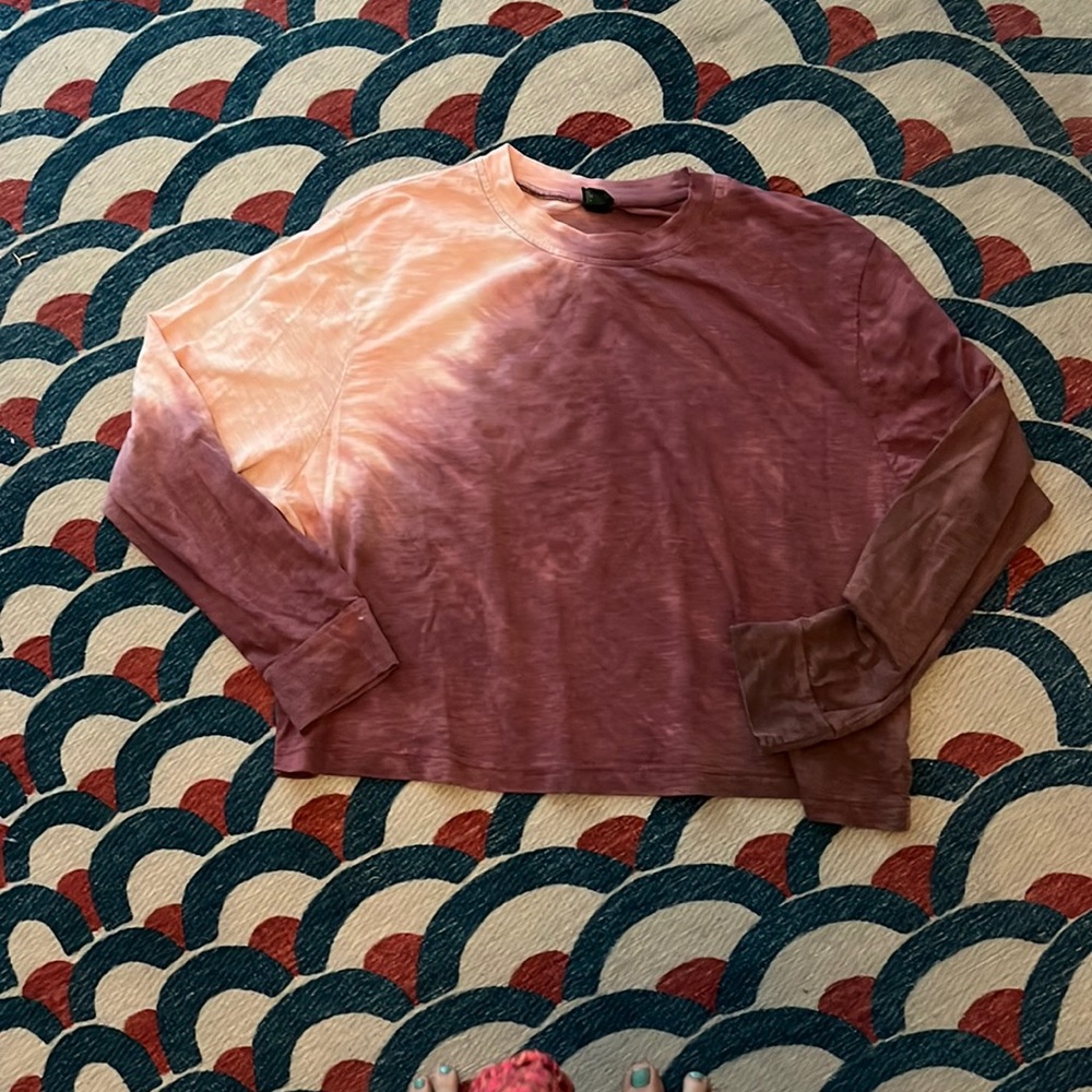 Wild Fable Tie Dye Long Sleeve Crop Tee